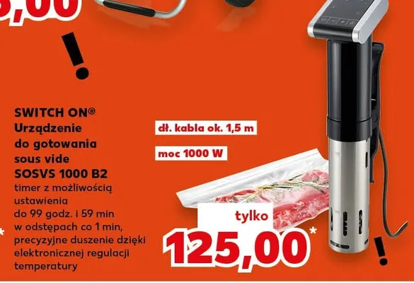 Urządzenie do gotowania sous vide SOSVS 1000 B2 promocja w Kaufland