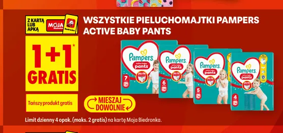 Pieluchomajtki Pampers Active Baby Pants promocja w Biedronka
