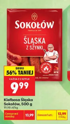 Kiełbasa śląska Sokołów promocja w Biedronka