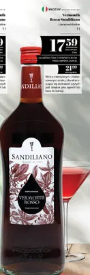 Vermouth Rosso Sandiliano czerwone słodkie promocja w POLOmarket