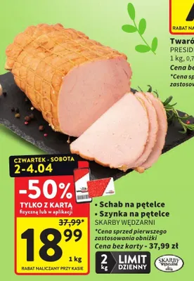 Schab na patelce, Szynka na patelce promocja w Intermarche