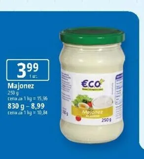 Majonez Eco+ promocja w Leclerc