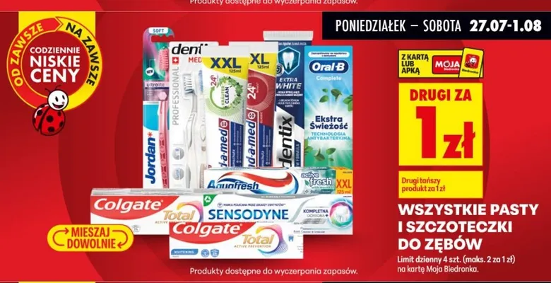 Pasta do zębów Oral-B promocja w Biedronka