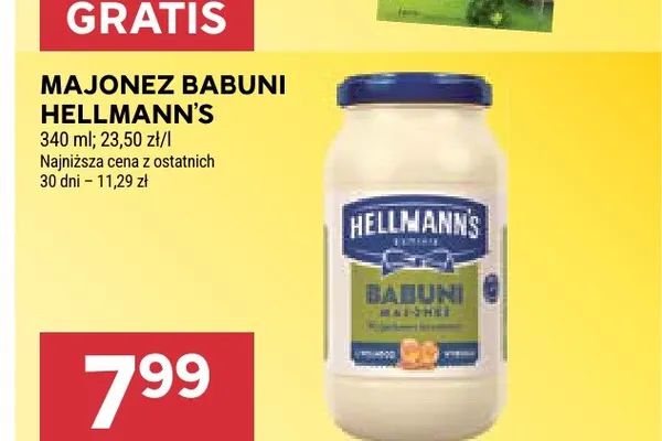 Majonez Babuni Hellmann's promocja w Stokrotka