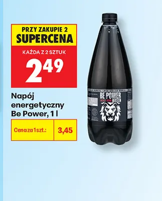 Napój energetyczny Be Power promocja w Biedronka