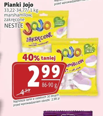 Pianki Jojo marshmallow promocja w Prim Market