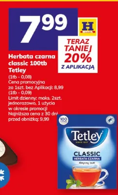Herbata czarna classic 100tb promocja w Hitpol
