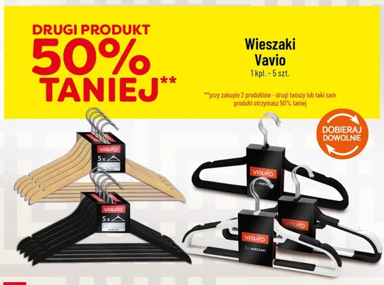 Wieszaki Vavio 5-pak promocja w POLOmarket