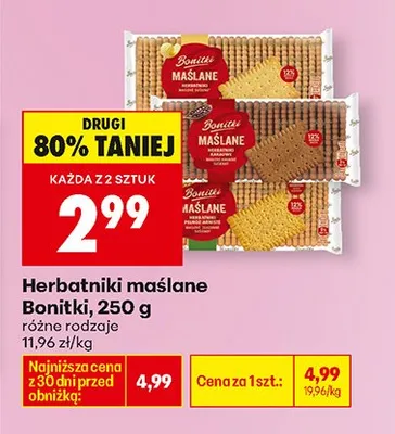 Herbatniki maślane różne rodzaje promocja w Biedronka