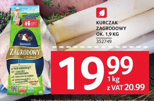 Kurczak zagrodowy ok. 1.9 kg promocja w Selgros
