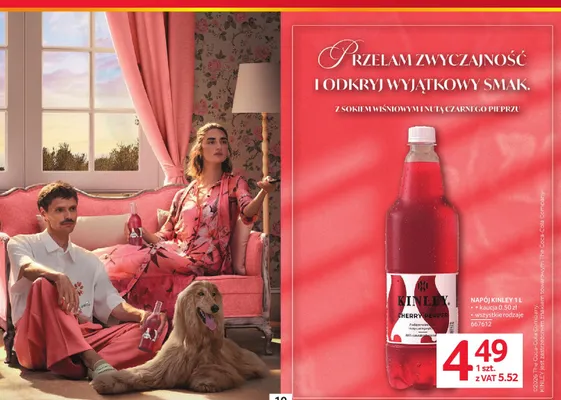 Napój gazowany Kinley Cherry Pepper promocja w Selgros
