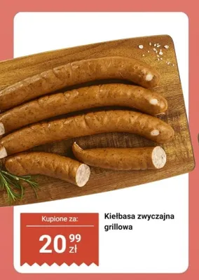 Kiełbasa zwyczajna grillowa promocja w Dino