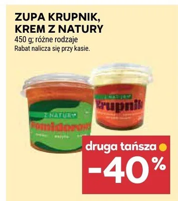 Zupa krupnik, krem z natury promocja w Stokrotka