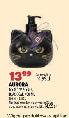 Mydło w płynie Black Cat Aurora promocja w Drogerie Natura