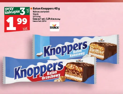 Baton Knoppers orzechowy promocja w TOPAZ