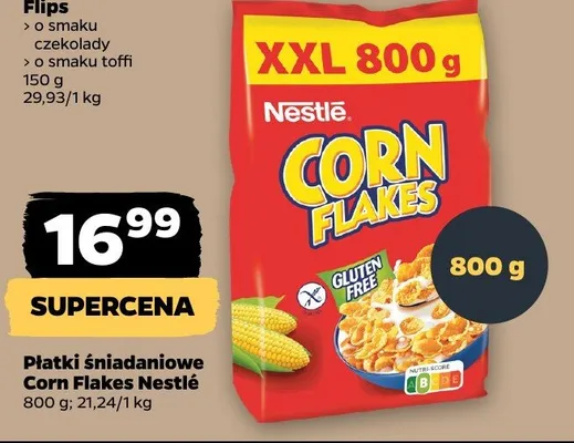 Płatki śniadaniowe Corn Flakes promocja w Netto
