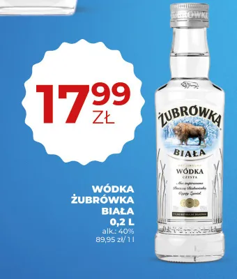 Wódka Żubrówka Biała promocja w Duży Ben