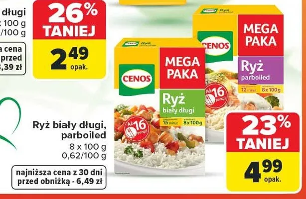 Ryż biały długi, parboiled mega paka promocja w Carrefour