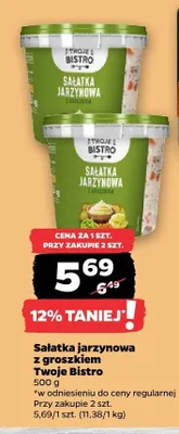 Sałatka jarzynowa z groszkiem Twoje Bistro promocja w Netto