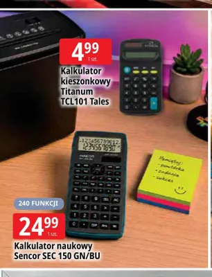 Kalkulator kieszonkowy Titanum TCL101 Tales promocja w Leclerc