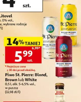 Piwo St. Pierre White promocja w Auchan