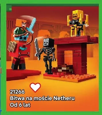 Klocki LEGO Minecraft 21266 Bitwa na moście Netheru promocja w LEGO