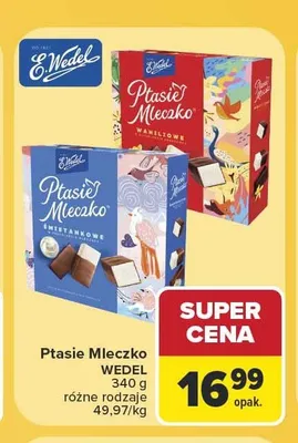Ptasie Mleczko śmietankowe E.Wedel promocja w Carrefour