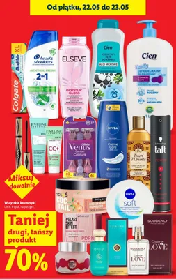 Wszystkie kosmetyki DRUGI -70% promocja w Lidl