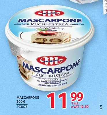 Mascarpone Kuchmistrza Mlekovita promocja w Selgros