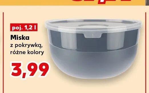 Miska z pokrywką 1,2 l promocja w Kaufland
