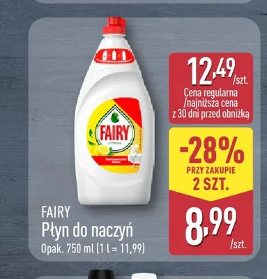Płyn do naczyń Fairy promocja w Aldi