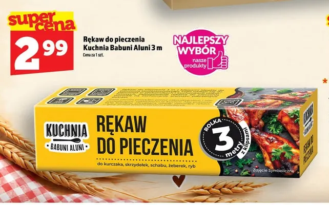 Rękaw do pieczenia Kuchnia Babuni Aluni 3 m promocja w TOPAZ