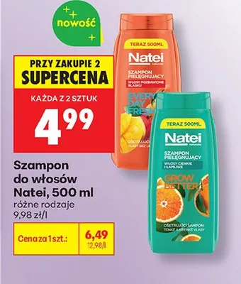 Szampon do włosów Natei promocja w Biedronka
