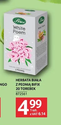 Herbata biała z peonią Bifix 20 torebek promocja w Selgros