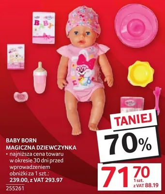 Baby Born magiczna dziewczynka promocja w Selgros