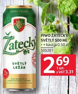 Piwo Żatecky Světlý promocja w Selgros