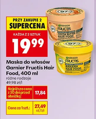 Maska do włosów Hair Food, różne rodzaje promocja w Biedronka
