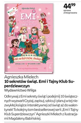 Książka 10 sekretów świąt. Emi i Tajny Klub Superdziewczyn Agnieszka Mielech promocja w Empik