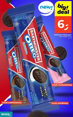 Ciastka Oreo x Babymonster smak waniliowy promocja w Dealz
