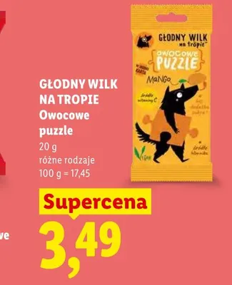 Owocowe puzzle GŁODNY WILK NA TROPIE promocja w Lidl