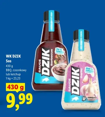 Sos BBQ, czosnkowy lub ketchup promocja w Lidl