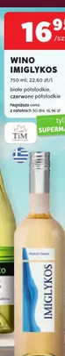 Wino Imiglykos czerwone półsłodkie promocja w Stokrotka