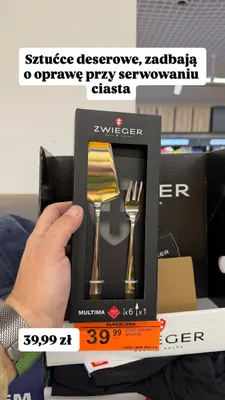 Sztućce deserowe Multima 6+1 Zwieger promocja w Biedronka