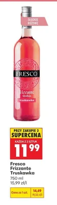 Wino Fresco Frizzante Truskawka słodkie różowe promocja w Biedronka