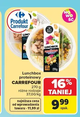 Lunchbox proteinowy francuski Carrefour promocja w Carrefour Market