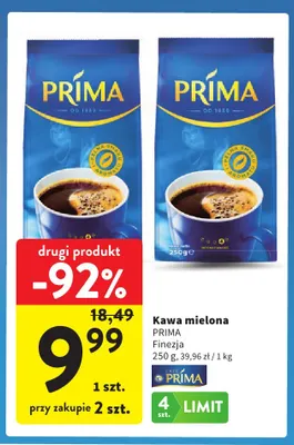 Kawa mielona Finezja Prima promocja w Intermarche