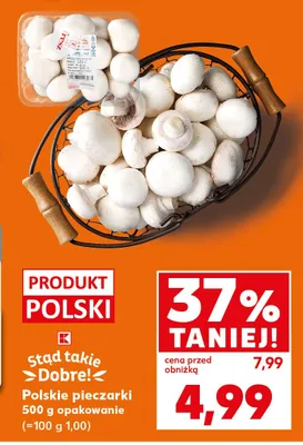 Polskie pieczarki Stąd Takie Dobre! promocja w Kaufland