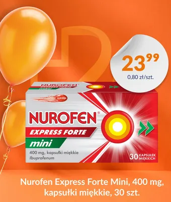 Lek Nurofen Express Forte Mini 400mg promocja w DOZ.PL