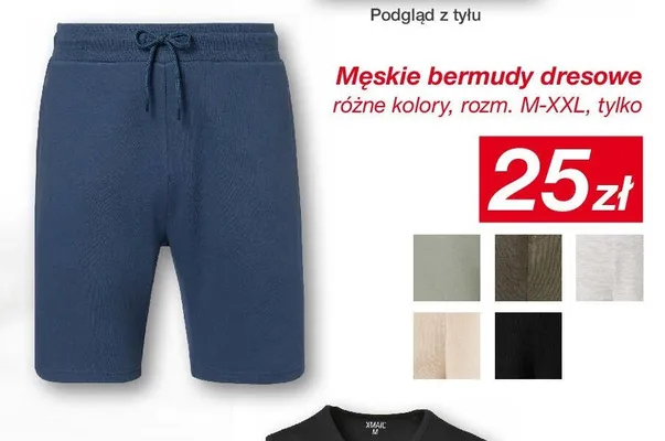 Męskie bermudy dresowe rozm. M-XXL promocja w KiK