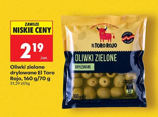 Oliwki zielone drylowane promocja w Biedronka